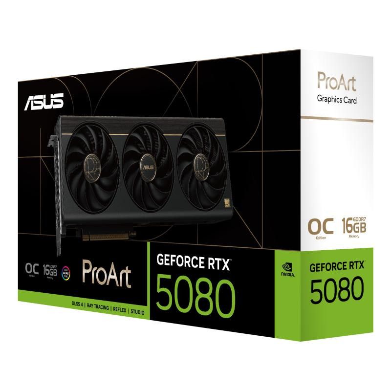 ASUS ProArt -RTX5080-O16G NVIDIA GeForce RTX 5080 16 Go GDDR7 · Cartes graphiques · Informat Systems Strasbourg (image 15)