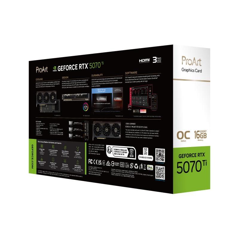 ASUS ProArt -RTX5070TI-O16G NVIDIA GeForce RTX 5070 Ti 16 Go GDDR7 · Cartes graphiques · Informat Systems Strasbourg (image 19)