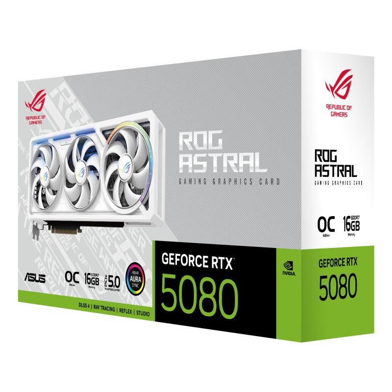 ASUS ROG Astral - -RTX5080-O16G-WHITE NVIDIA GeForce RTX 5080 16 Go GDDR7 · Cartes graphiques · Informat Systems Strasbourg (image 8)
