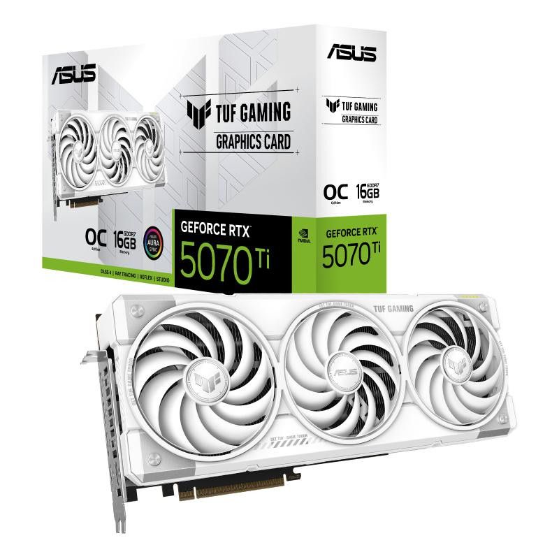 ASUS TUF Gaming TUF-RTX5070TI-O16G-WHITE-GAMING NVIDIA GeForce RTX 5070 Ti 16 Go GDDR7 · Cartes graphiques · Informat Syst... (image 10)