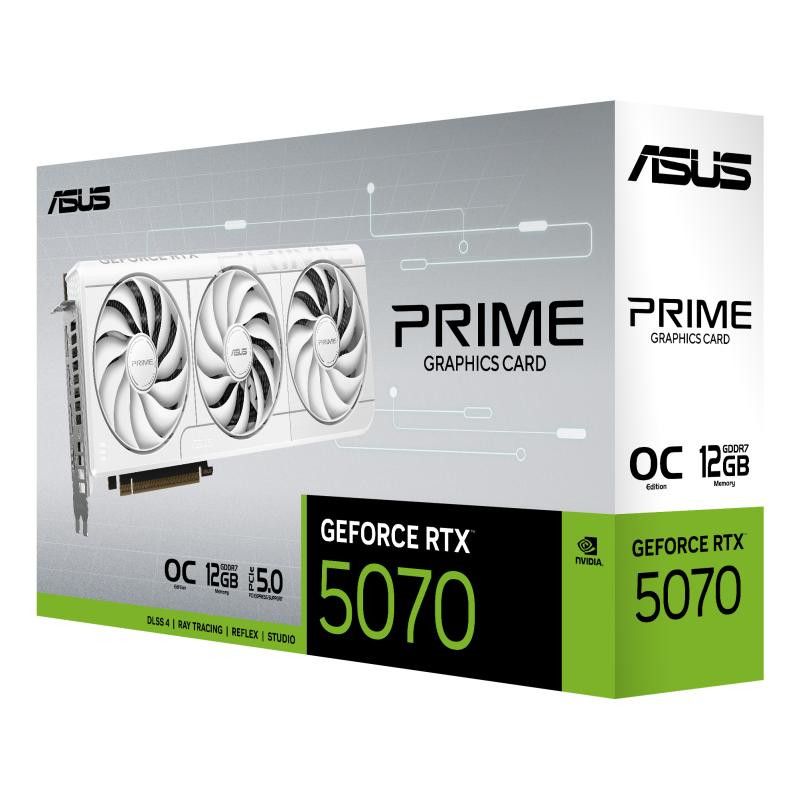 ASUS Prime -RTX5070-O12G-WHITE NVIDIA GeForce RTX 5070 12 Go GDDR7 · Cartes graphiques · Informat Systems Strasbourg (image 9)