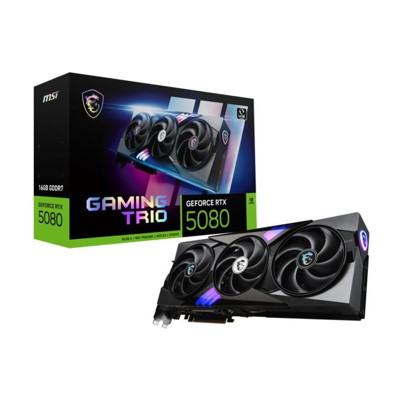 MSI GAMING GeForce RTX 5080 16G TRIO NVIDIA 16 Go GDDR7 · Cartes graphiques · Informat Systems Strasbourg (image 7)