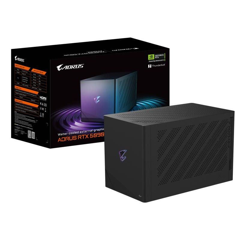 GIGABYTE AORUS RTX 5090 AI BOX Carte Graphique ? 32 Go GDDR7, 512 bits, PCI-E 5.0, fréquence c?ur 2407 MHz, 3 x DP 2.1, 1 ...