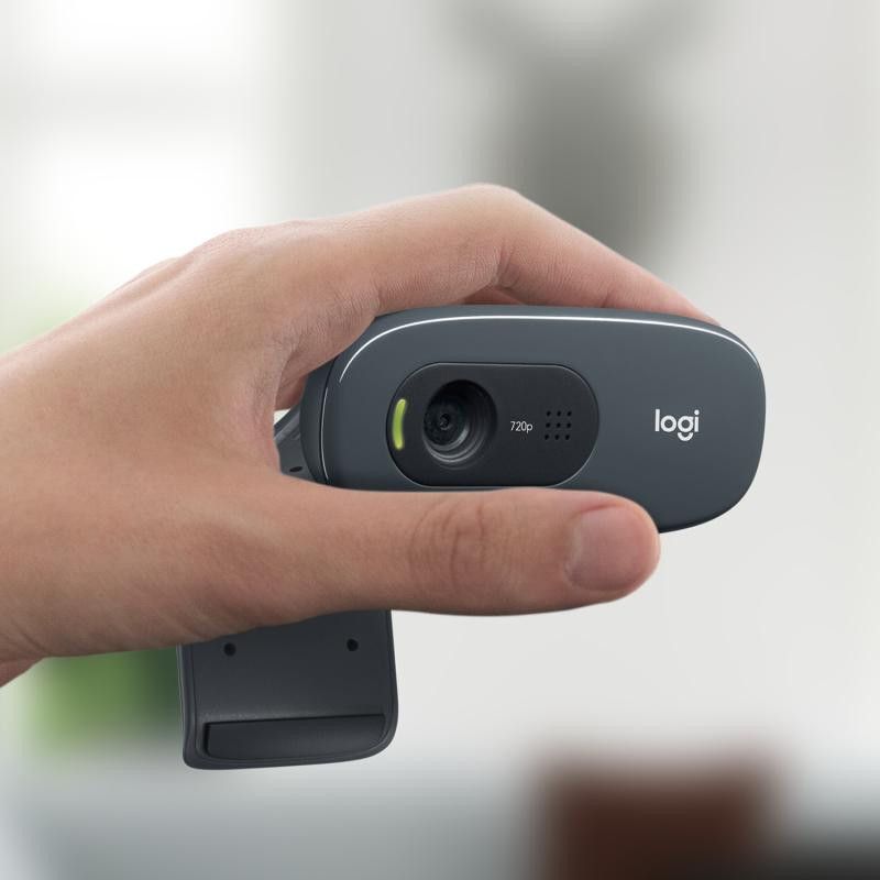 Logitech C270 HD webcam 3 MP 1280 x 720 pixels USB Gris, Gris foncé · Informat Systems Strasbourg (image 5)