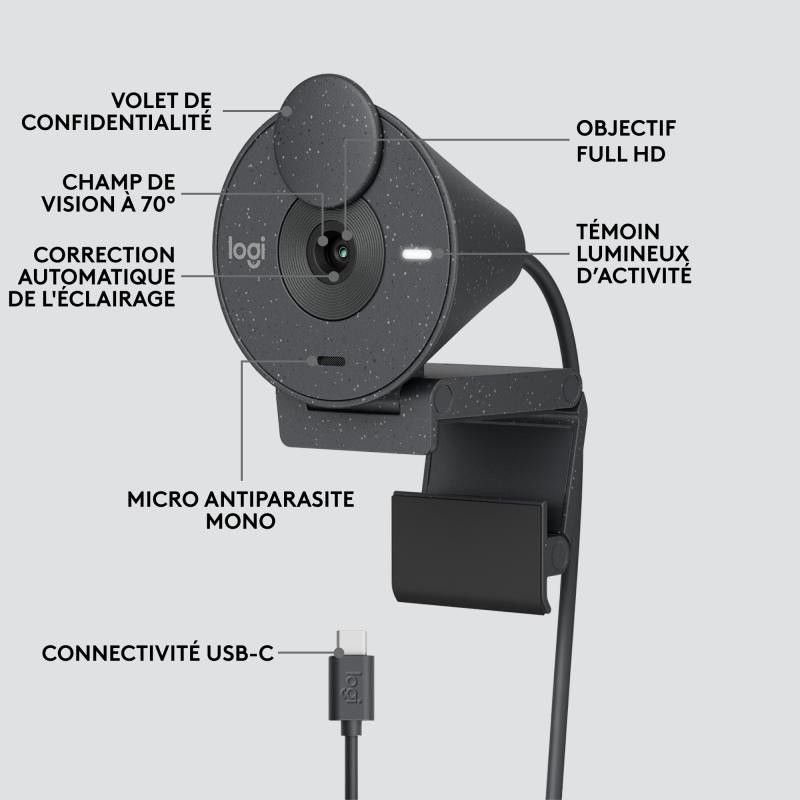 Logitech Brio 300 · Webcam · Informat Systems Strasbourg (image 12)