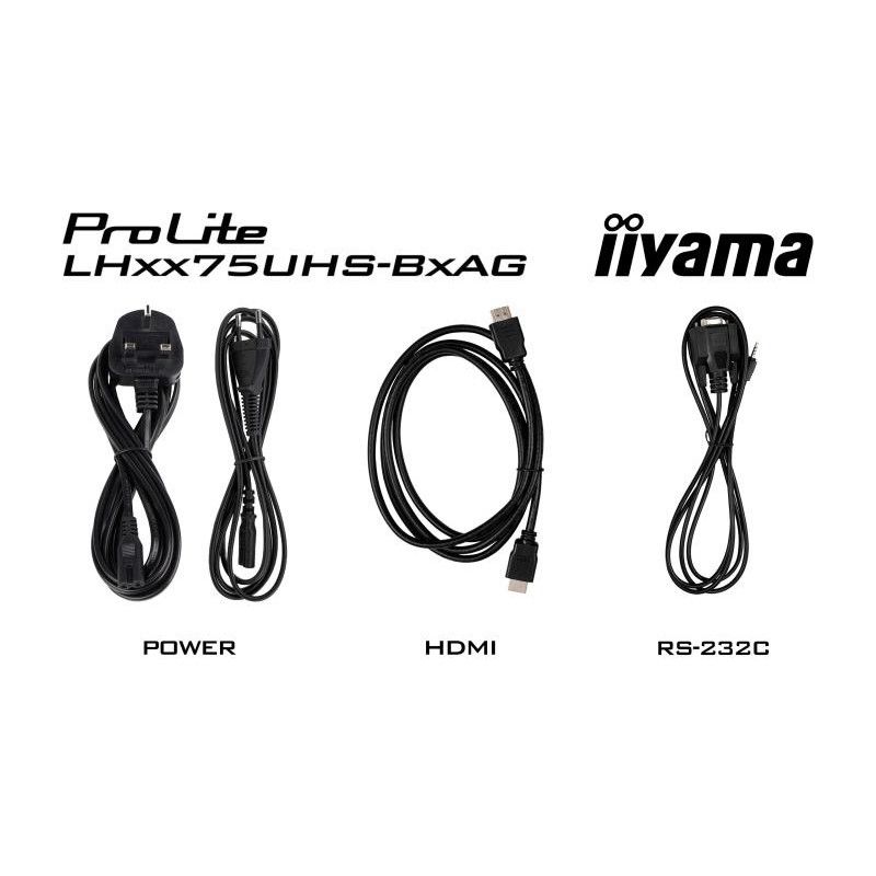 iiyama LH8675UHS-B2AG Écran d'affichage dynamique Écran plat de signalisation numérique 2,17 m (85.6") LCD Wifi 500 cd/m² ... (image 16)