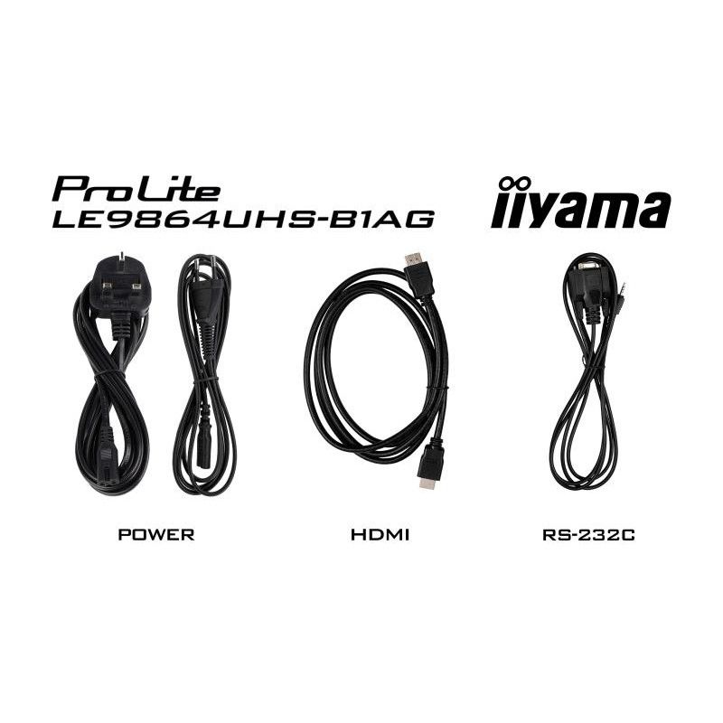 iiyama LE9864UHS-B1AG Écran d'affichage dynamique Écran plat de signalisation numérique 2,49 m (98") Wifi 500 cd/m² 4K Ult... (image 11)